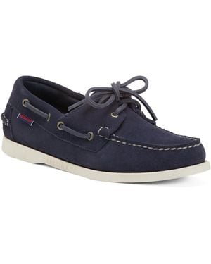 TJ Maxx Suede Portland Roughout Boat Shoes For - Blue