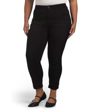 TJ Maxx Plus Ab Solution High Rise Skinny Jeans For Spandex/Cotton/Polyester - Black