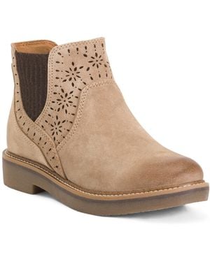 TJ Maxx Suede Raya Italian Comfort Booties For - Natural