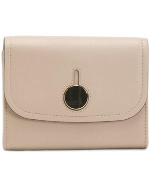 TJ Maxx Leather Bathurst Mews Medium Flapover Wallet For - Natural