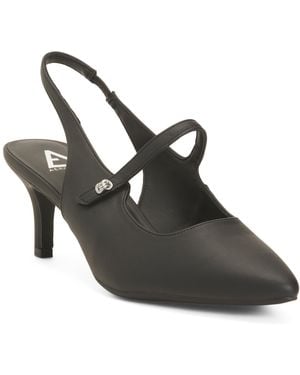 TJ Maxx Lyla Comfort Heels For Leather - Black
