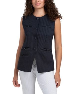 TJ Maxx Long Button Up Vest For Nylon/Spandex/Polyester - Blue