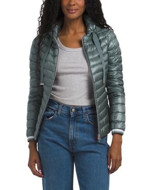 TJ Maxx Slim Puffer Coat, Cotton/Viscose - Gray