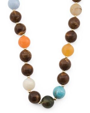 TJ Maxx Plated Lola Bead Necklace - Metallic