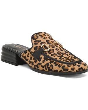 TJ Maxx Leather Savannah Loafer Mules For Leather - Brown