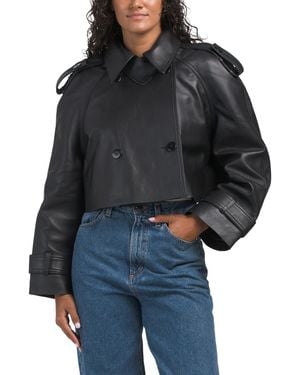 TJ Maxx Leather Merci Jacket For Polyester/Leather - Black
