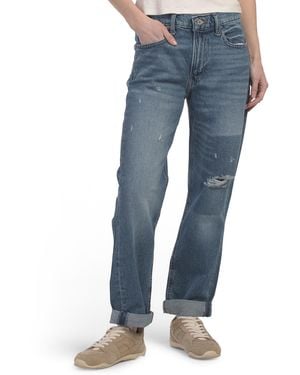 TJ Maxx Boy Mid Rise Relaxed Straight Leg Jean For Cotton - Blue