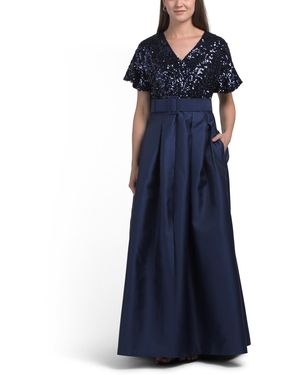 TJ Maxx Simone Gown For Spandex/Polyester - Blue
