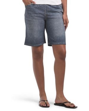 TJ Maxx Knit Denim Look Bermuda Shorts For Cotton/Polyester - Blue