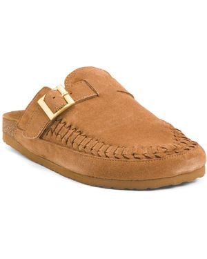 TJ Maxx Suede Gina Clogs For /Suede - Brown