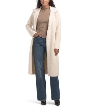 TJ Maxx Faux Fur Long Coat For Nylon/Polyester - Natural