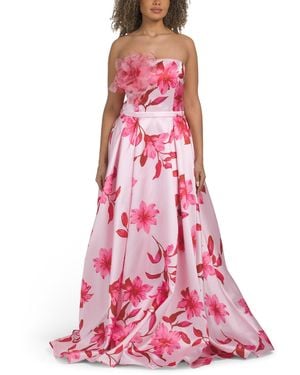 pink rose dress tj maxx Pink Long Floral Dress Tj Maxx