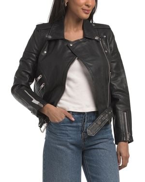 TJ Maxx Leather Allison Jacket For Polyester/Leather - Gray