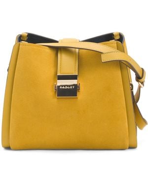 TJ Maxx Suede Sloane Mews Small Zip Top Crossbody, Leather/Suede - Yellow