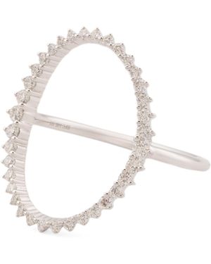 TJ Maxx 14Kt Graduated Diamond Oval Ring, Diamond - White