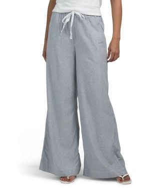 TJ Maxx Drawstring Pants For Linen/Rayon - Gray