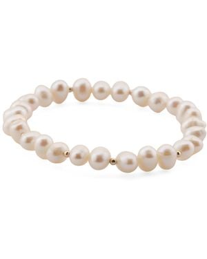TJ Maxx 14Kt Freshwater Pearl Stretch Bracelet - Multicolor