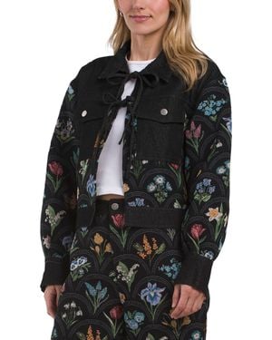 TJ Maxx Daphne Jacket, Cotton/Polyester - Black