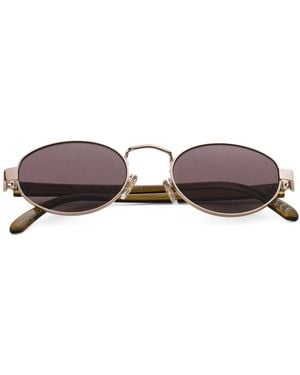 TJ Maxx Metal Oval Sunglasses For - Brown