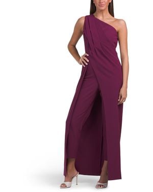 TJ Maxx Elise Walk Through Jumpsuit For Spandex/Polyester - Purple
