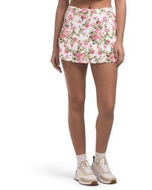 TJ Maxx Upf 50 Skort With Contour Waist And Front Hem Slits For Spandex/Polyester - Pink