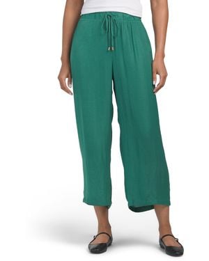 TJ Maxx Airflow Pull On Straight Leg Pants With Elastic Waistband For Polyester - Green