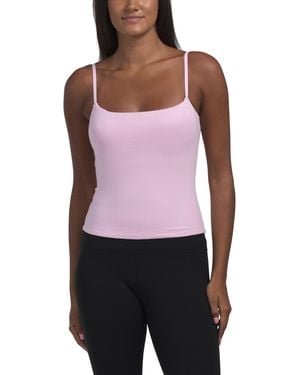 TJ Maxx Adjustable Strap Double Layer Chelsea Bra Tank Top For Nylon/Spandex/Polyester - Purple