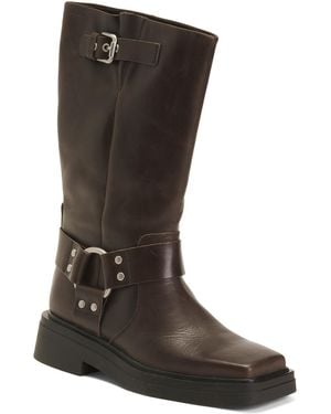 TJ Maxx Leather Eyra Tall Harness Boots For - Black