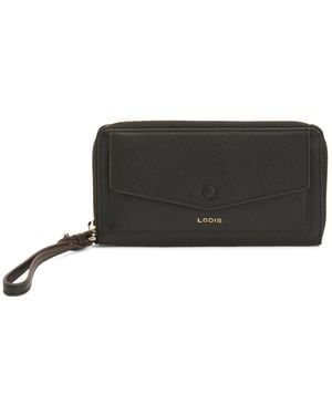 TJ Maxx Leather Wristlet Wallet, Leather - Black