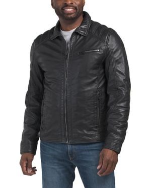 TJ Maxx Leather Riley Jacket For Polyester/Leather - Gray