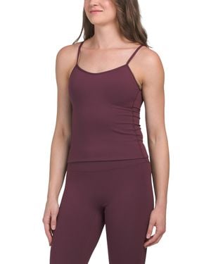 TJ Maxx Butter Soft Essential Molded Bra Tank For Spandex/Polyester - Purple
