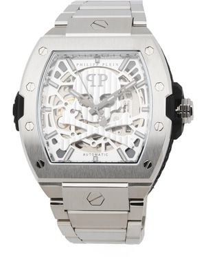TJ Maxx The Stainless Steel Skeleton 2.0 Automatic Watch - Gray