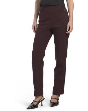 TJ Maxx Super Stretch Straight Leg Pants For Nylon/Spandex/Rayon - Multicolor