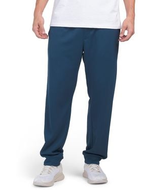 TJ Maxx Interlock Pique Textured Sweatpants For Spandex/Polyester - Blue