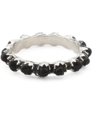 TJ Maxx Sterling Onyx Band Ring - Multicolor
