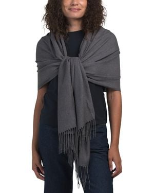 TJ Maxx Pashmina Scarf For Polyester/Viscose - Gray