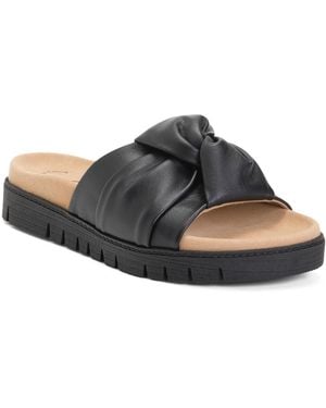 TJ Maxx Leather Slip On Knot Mules For - Brown