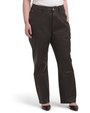 TJ Maxx Plus Straight Leg Jeans For Cotton/Polyester - Black
