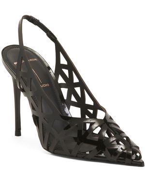 TJ Maxx Leather Idie 100 Slingback Pumps For - Black