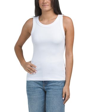 TJ Maxx Nola Wide Binding Tank For Spandex/Modal/Cotton - Blue