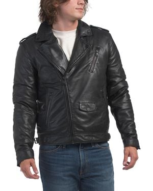 TJ Maxx Leather Elijah Jacket For Polyester/Leather - Gray
