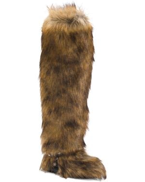 TJ Maxx Aspen Over The Knee Faux Fur High Shaft Boots For - Natural