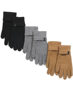 TJ Maxx 3Pk Pattern Magic Gloves For Polyester/Acrylic - Black