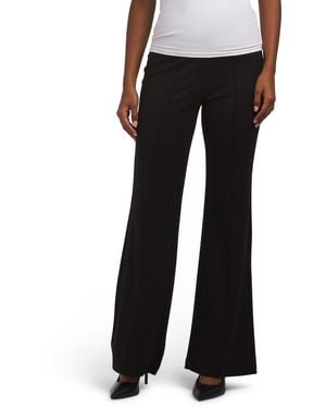 TJ Maxx Ponte Slim Bootcut Pants For Nylon/Spandex/Rayon - Black