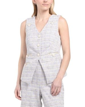 TJ Maxx Starla Vest For Spandex/Polyester - White