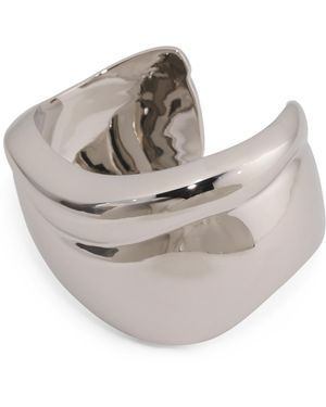 TJ Maxx Polished Wavy Cuff Bracelet - Gray