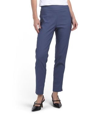 TJ Maxx Luxe Ankle Pull On Pants For Nylon/Spandex/Rayon - Blue