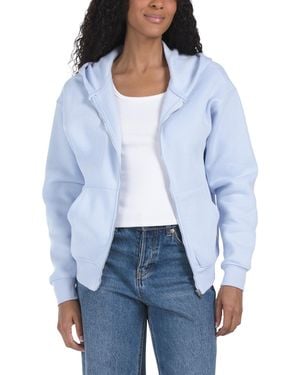 TJ Maxx Zip Up Relaxed Sweatshirt For Cotton/Polyester - Blue