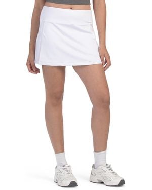 TJ Maxx Upf 50 Aubrey Traditional Tennis Skirt, Nylon/Spandex - White