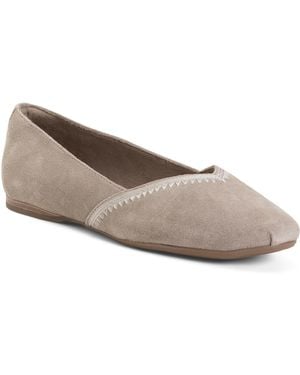 TJ Maxx Suede Gemma Dress Casual Flats For - Gray